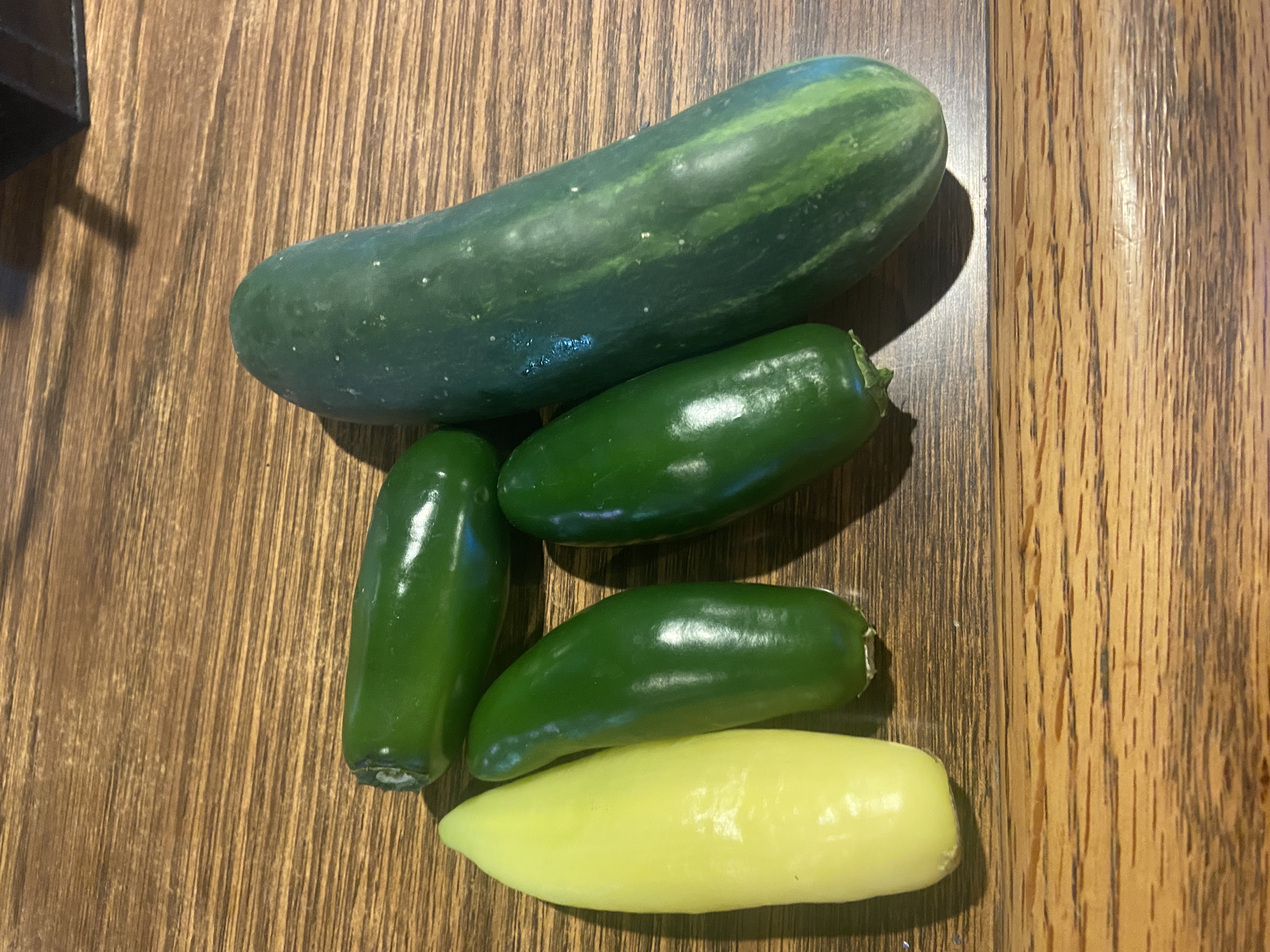 Fresh veggies from friends